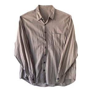 The Shirt Beige Men’s Long Sleeve Shirt XL, 100% Cotton, Made in USA